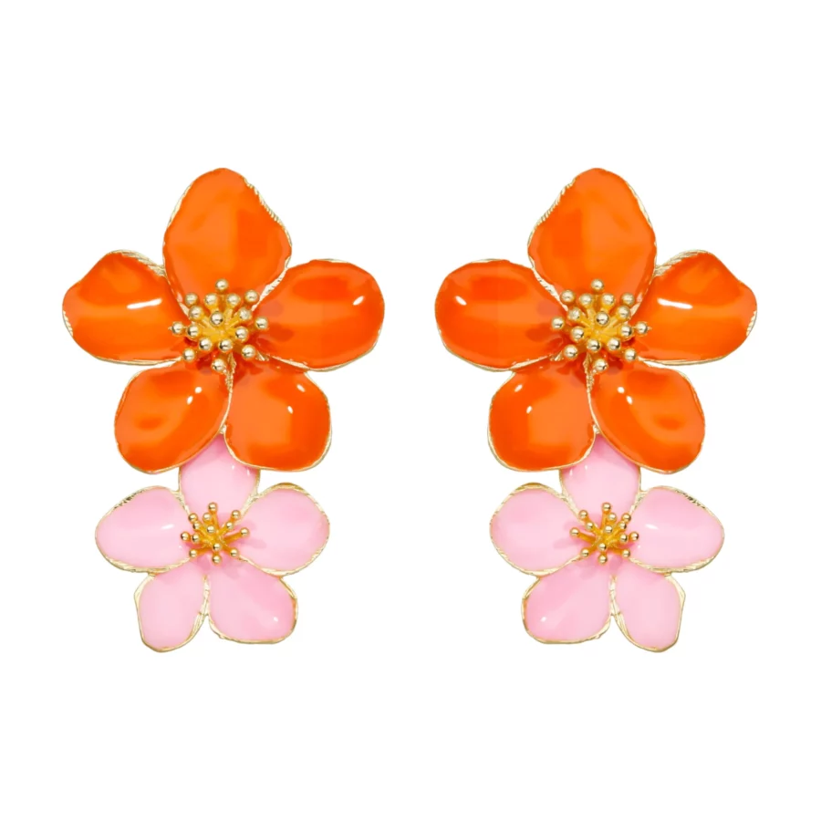Boucle d'oreille Hibiscus