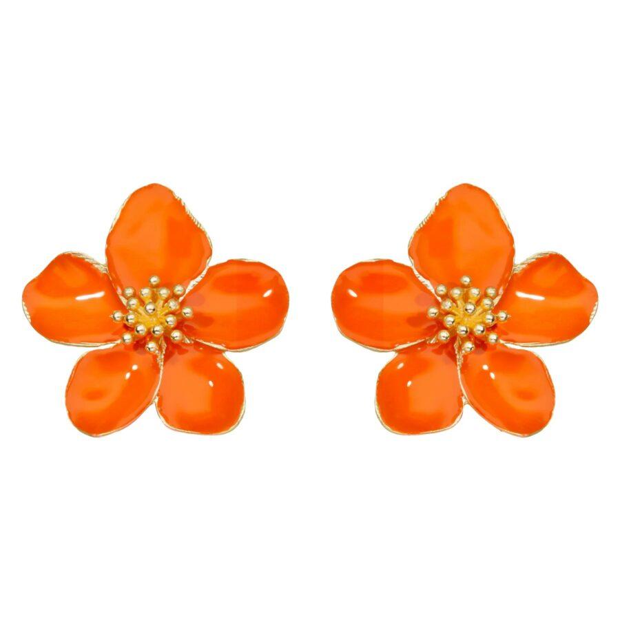 Boucle d'oreille Puce Hibiscus