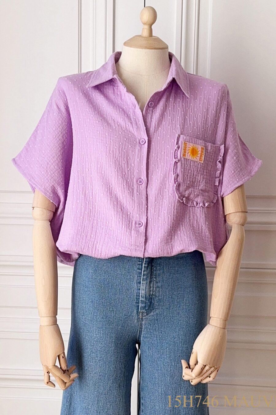 Chemise Vacaciones parme