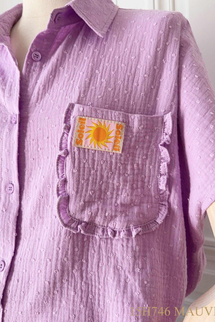Chemise Vacaciones parme